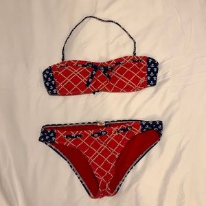 Sperry Nautical Bandeau Bikini